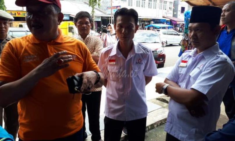 Kasatpol PP Kota di dampingi Ketua dan Sekretaris APKLI