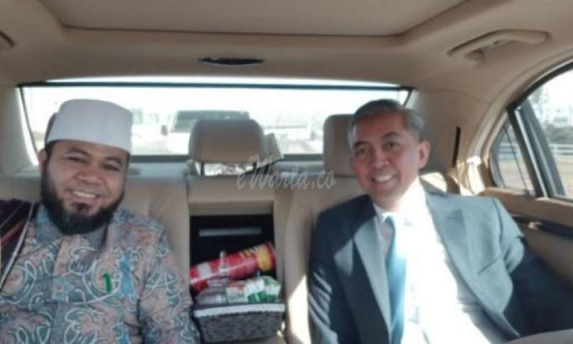 Walikota Bengkulu Helmi Hasan bersama Duta Besar RI untuk Iran Octravino Alimudin, di Teheran