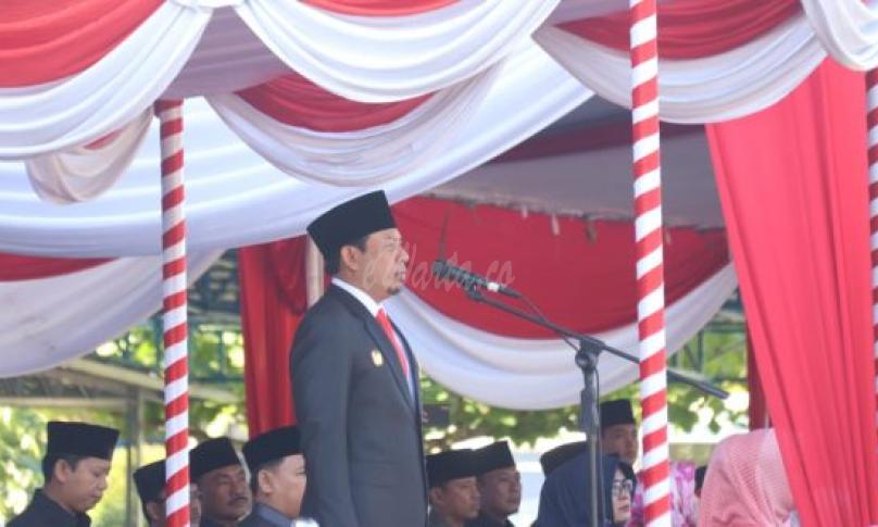 Wakil Walikota Bengkulu Dedy Wahyudi, Irup Upacara Memperingati Hardiknas