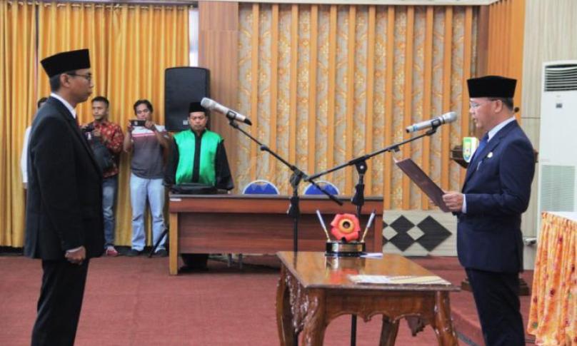Gubernur Bengkulu (Dr. H. Rohidin Mersyah) lantik Kepala BPKP Perwakilan Provinsi Bengkulu 
