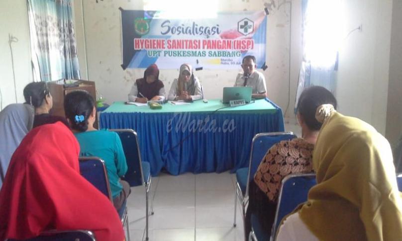 Sosialisasi dan pembinaan warung makan yang sehat 