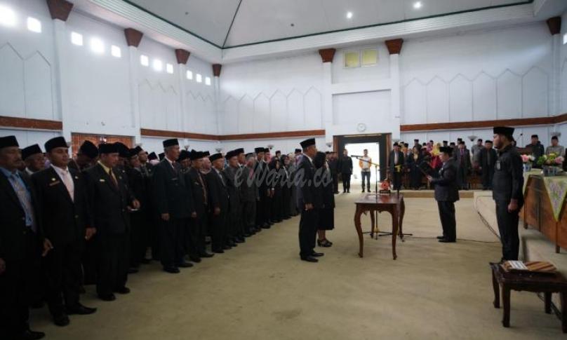Pelantikan dan pengambilan sumpah jabatan pejabat eselon 3 dan eselon 4