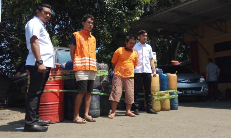 Dua pelaku penyalahgunaan BBM dan Ratusan liter diamankan Polda Bengkulu