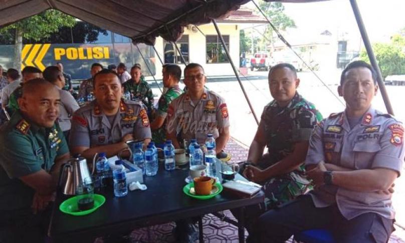 Akrab dan santai suasana sarapan bareng Polres dan Kodim 0409 Rejang Lebong