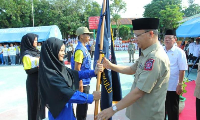 Pengukuhan sahabat Tagana Kota Bengkulu