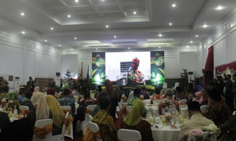 Malam Gala Dinner bersama tamu peserta GTTGN XXI di Balai Semarak Bengkulu, Sabtu (21/9)