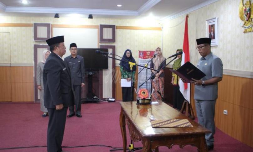 Pejabat Fungsional Widyaiswara Ahli Utama pada Badan Pengembangan dan Sumber Daya Manusia (BPSDM) Provinsi Bengkulu, di ruang VIP Pola Provinsi Bengkulu, Kamis  (6/2/2020).