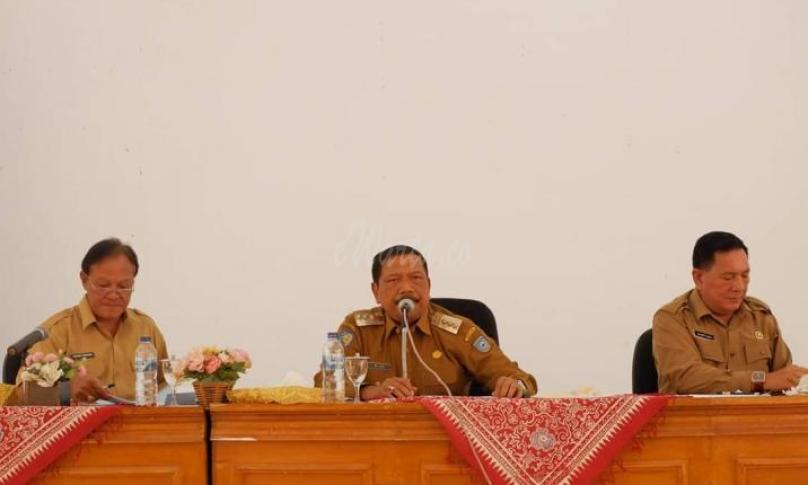 Bupati Bengkulu Utara, H. Ir. Mian pimpin Rakor pengadaan Barang dan Jasa.