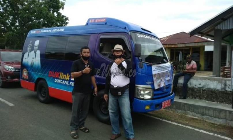 Dinas Dukcapil Kota Bengkulu mengerahkan mobil dukling berikut 2 mobnas lainnya yakni mobnas kadis dan sekretaris.