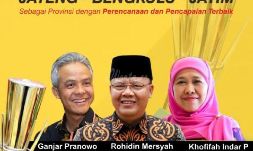 Selamat provinsi Bengkulu meraih Penghargaan Pembangunan Daerah perigkat ke- 2 Nasional setelah Jawa Tengah.