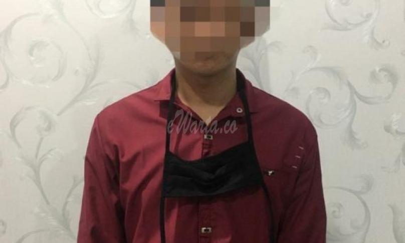 Tersangka guru ngaji cabul, ditangkap Ditreskrimum Polda Bengkulu.
