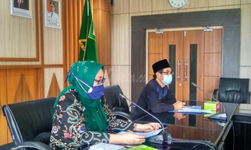 Yuliswani usai rapat koordinasi bersama pimpinan OPD, bertempat di Ruang Rapat Rafflesia Setda Provinsi Bengkulu, Jumat siang (19/6).