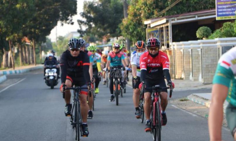 Kapolda Bengkulu Pimpin Gowes Ceria