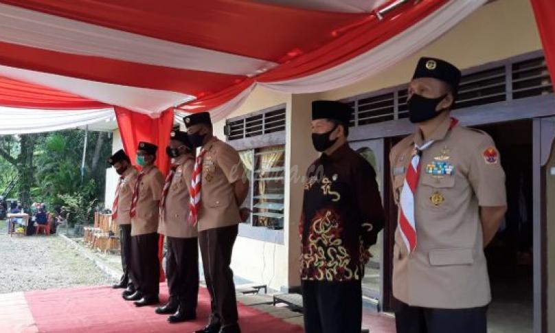 Apel besar hari pramuka ke-59 di kantor sekretariat Kwarda Bengkulu