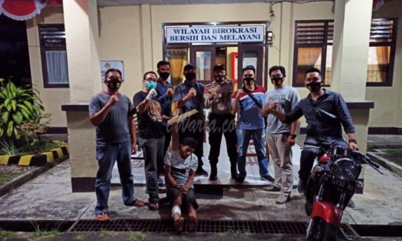 Polisi mengamankan pelaku begal