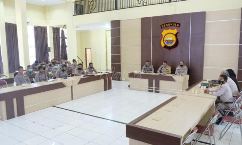 Polda Bengkulu menerima kedatangan tim dari Pusat Penelitian dan Pengembangan (Puslitbang) Polri