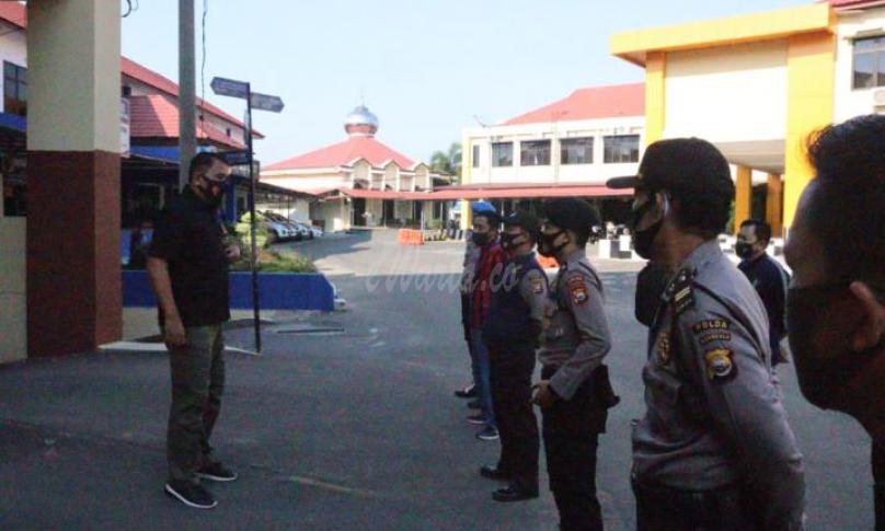  apel pagi Operasi Cipkon nala 2020 di depan Aula Adem Mapolda Bengkulu