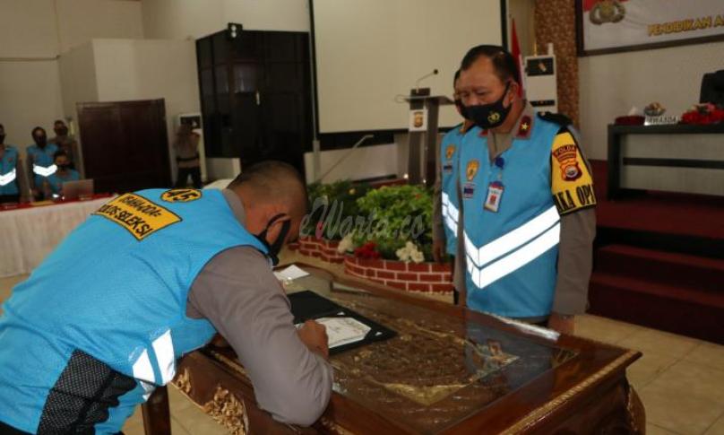 Wakapolda Bengkulu Pimpin Penandatanganan Fakta Integritas PAG 2020