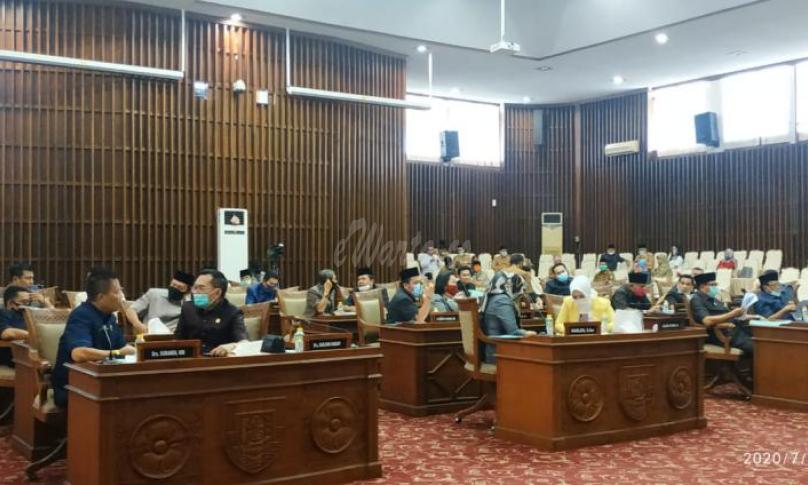 Rapat Paripurna ke-9 masa sidang ke-II tahun 2020, Selasa (7/7).