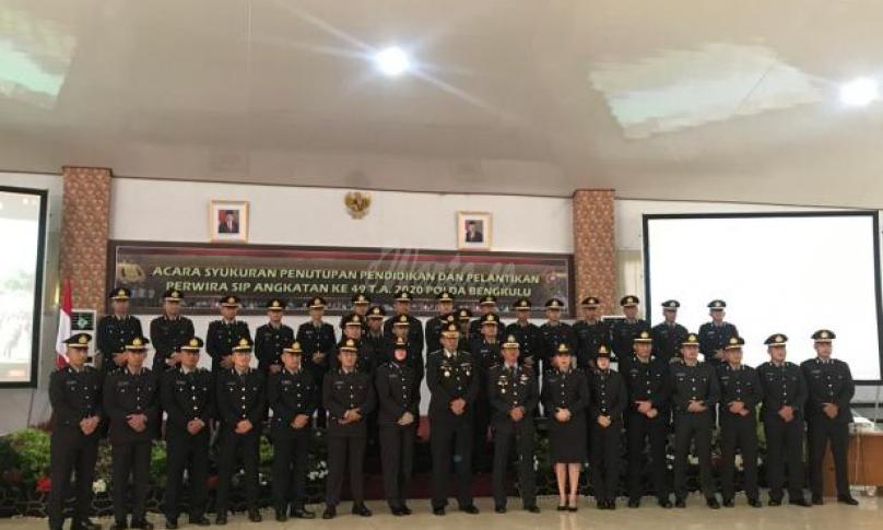 Pelantikan perwira baru Polda Bengkulu