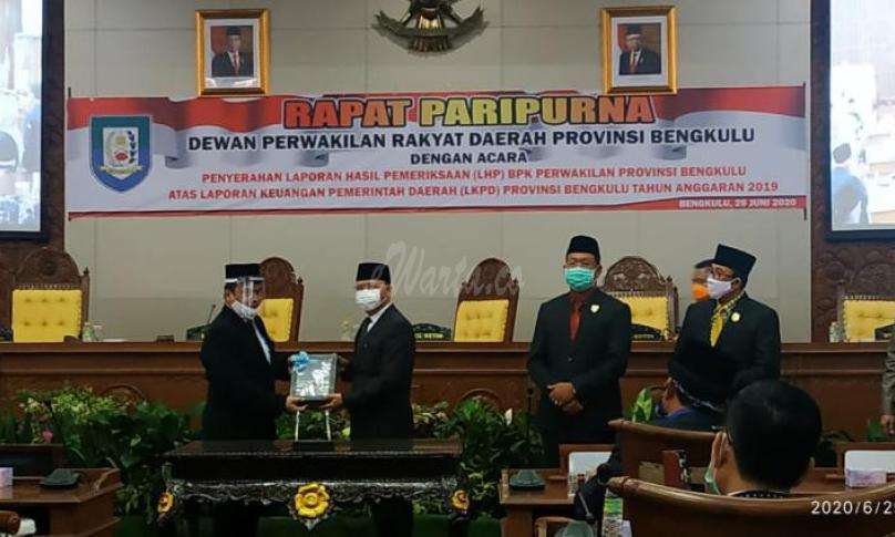 Paripurna DPRD Provinsi Bengkulu Beragendakan Penyerahan LHP BPK