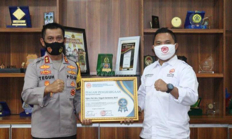 Kapolda Bengkulu terima sertifikat penghargaan dari PGK