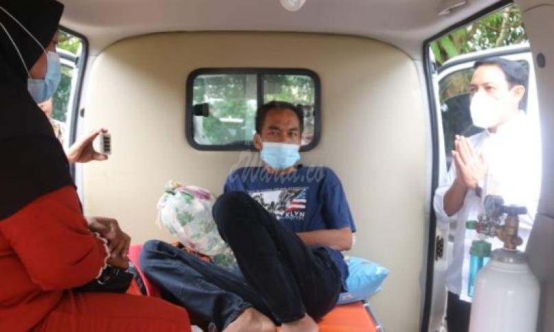 Wawali Dedy Kunjungi Pengidap Kanker Thorax