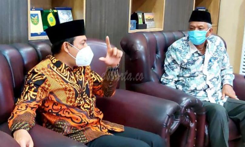 Dedy menemui rektor IAIN Prof. Dr. H. Sirajuddin, M,M,Ag., M.H