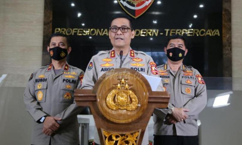 Kadiv Humas Polri Irjen Pol Argo Yuwono dalam keterangannya, Selasa (19/1/2021).