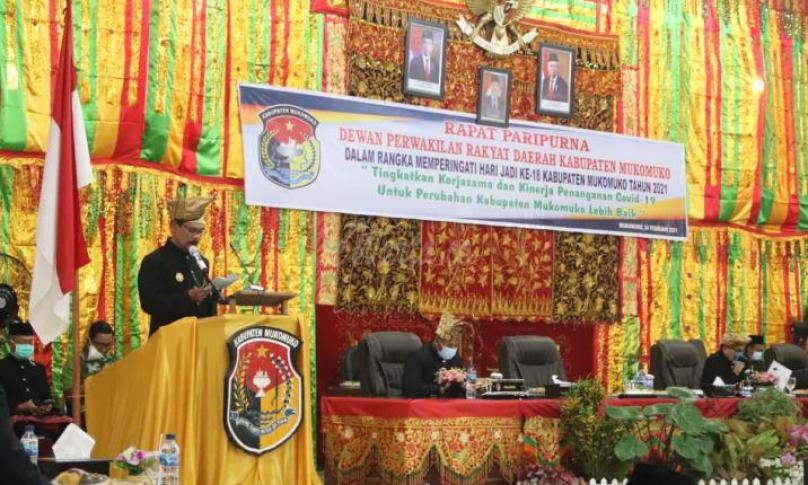 Pj. Gubernur Bengkulu di HUT Kabupaten Mukomuko