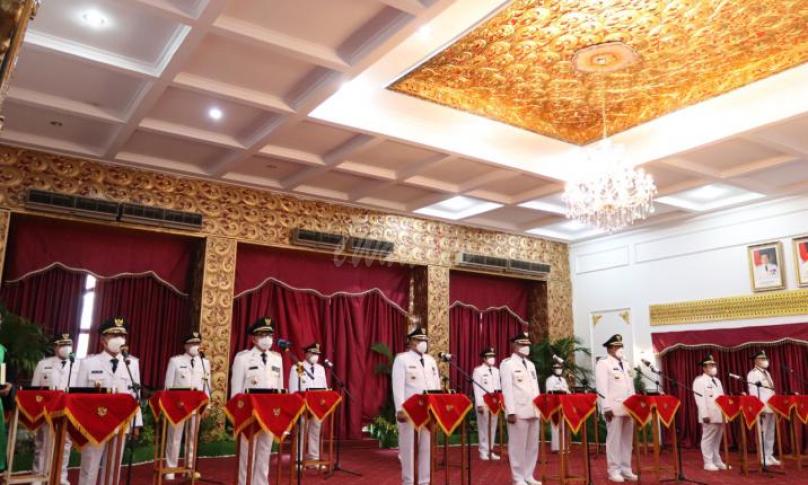 Pelantikan kepala daerah di Bengkulu