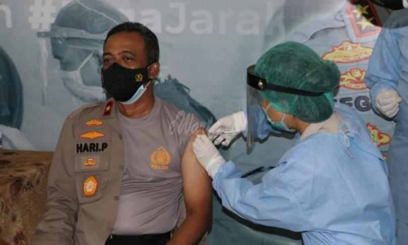 Pejabat Utama Polda Bengkulu Jalani Vaksinasi Covid-19 Tahap II