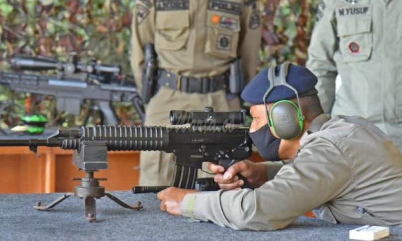 Dankor Brimob Tinjau Produk Hankam Pindad