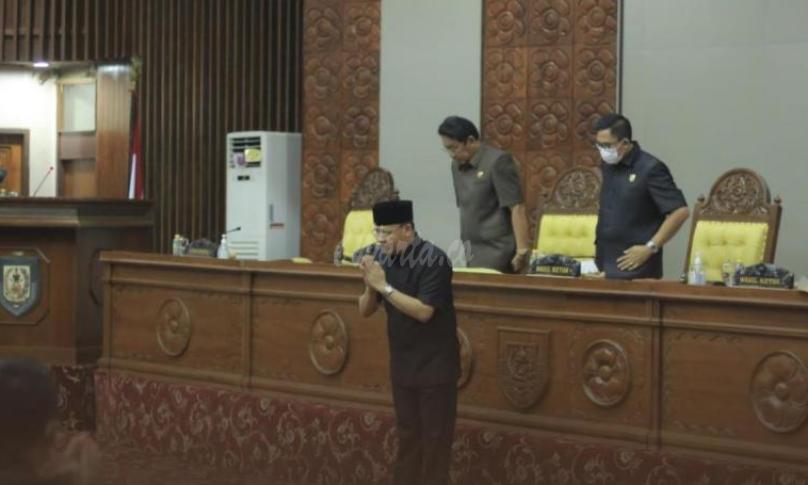 Gubernur Sampaikan Laporan Keterangan Pertanggungjawaban 2020 ke Dewan