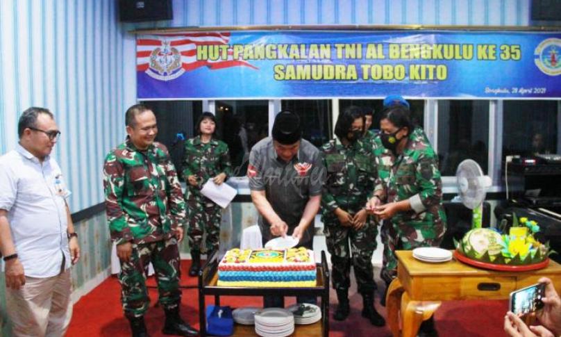 Wagub Ajak Lanal Bengkulu Saling Mendukung dengan Pemerintah Daerah