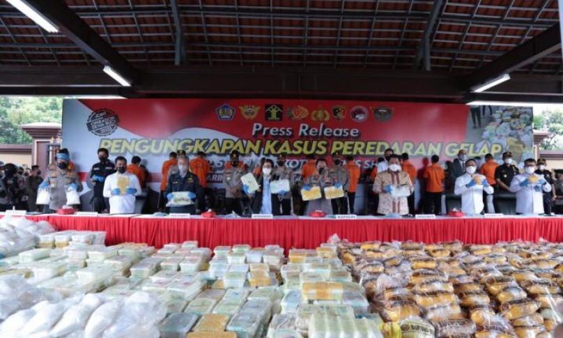 Polri Ungkap Peredaran 2,5 Ton Sabu
