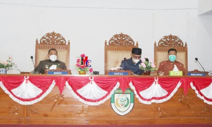 DPRD Seluma Sampaikan Pandangan Umum Terhadap Nota Pengantar Bupati. Foto: Kominfo