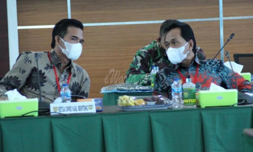 Ferry Ramli Hadiri Rakornis TMMD ke 111 di Aula Korem 041/Gamas