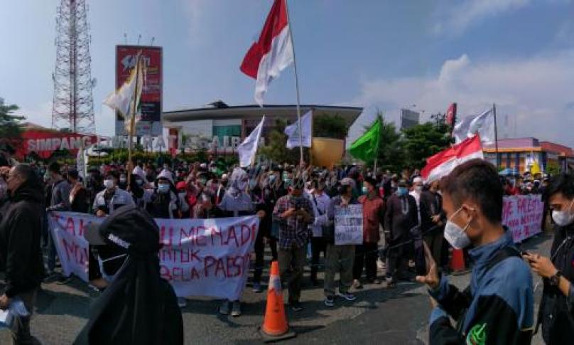 Ratusan Mahasiswa Gelar Aksi Solidaritas Palestina