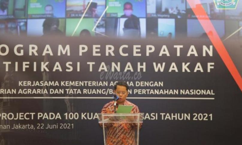 Kemenag Luncurkan Program Percepatan Sertifikasi Tanah Wakaf