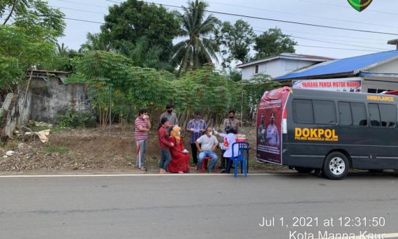 Polda Bengkulu Sediakan 13 Gerai Vaksin Diseluruh Provinsi Bengkulu