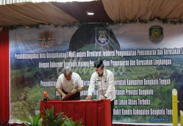 Mou Kementrian LHK dengan Pemprov Bengkulu