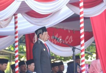 Wakil Walikota Bengkulu Dedy Wahyudi, Irup Upacara Memperingati Hardiknas