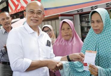 Bupati Bengkulu Selatan, Gusnan Mulyadi launching Bantuan Pangan Non Tunai (BPNT)