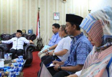 Wakil Walikota Bengkulu (Dedy Wahyudi, MM) saat menerima pengurus Baznas kota Bengkulu
