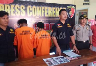 Dua tersangka pencurian kelapa sawit langsung diamankan Polres Bengkulu Utara.