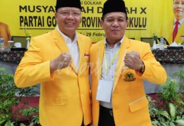 Selamat dan sukses atas terpilihnya Rohidin Mersyah menjadi Ketua DPD I Golkar provinsi Bengkulu periode 2020 - 2025.