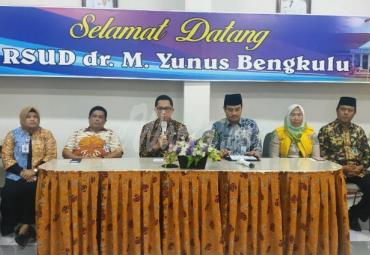 Converensi Pers Managemen RSUD M. Yunus Bengkulu.