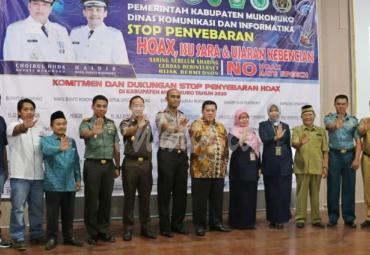 Deklarasi penyebaran hoakd atau berita bohong di wilayah hukum Mukomuko.