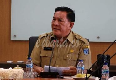 Sekda Bengkulu Utara, pimpin rapat pembahasan pencegahan covid-19 bersama lintas sektor.